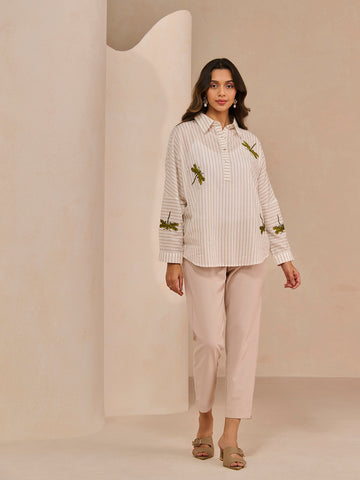 BEIGE HATCH CO-ORD SET