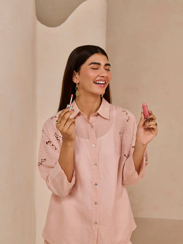 BLUSH VERTEX SHIRT