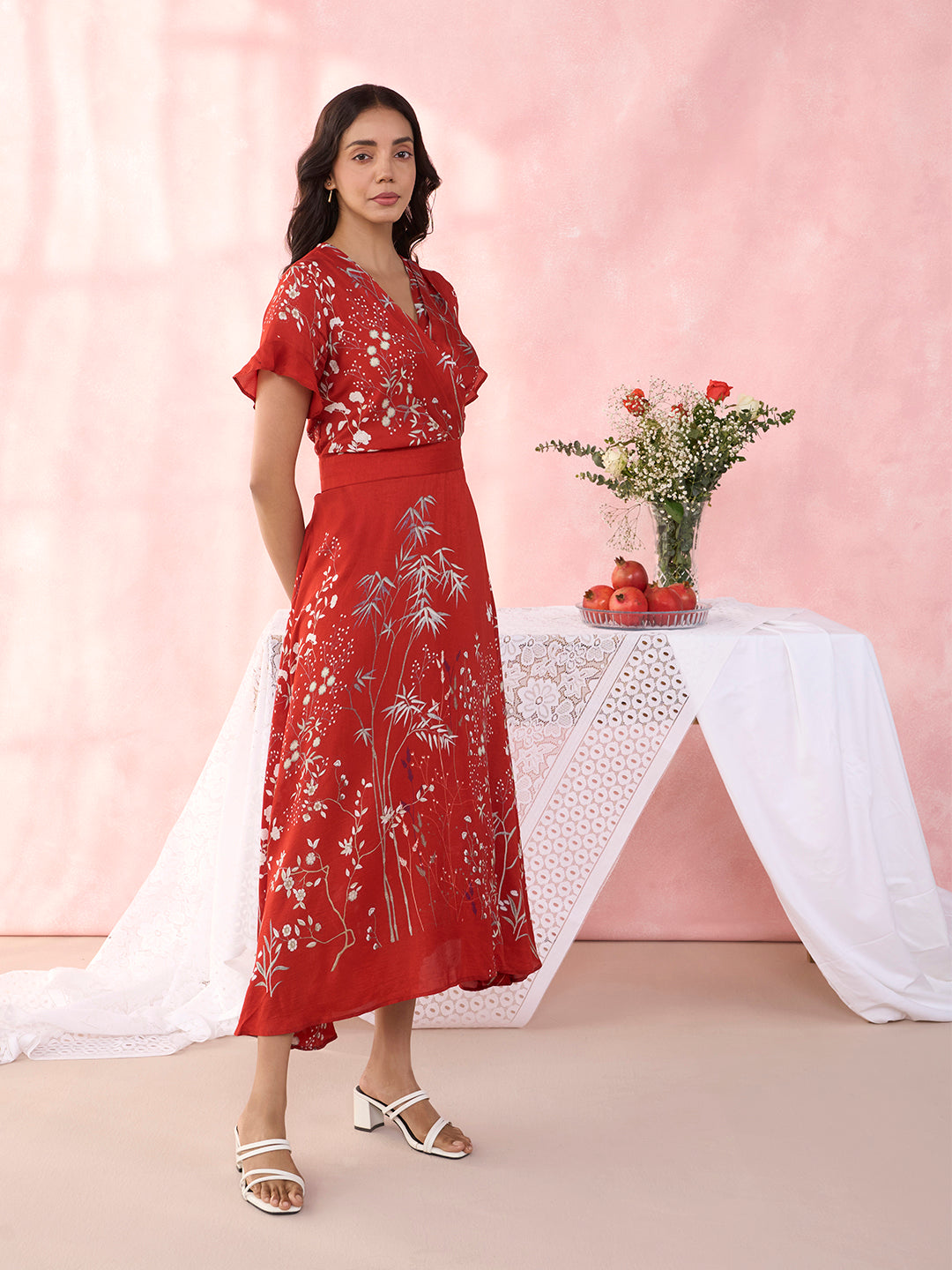 Buy Rustic Red Riverie Oscar Dress Online