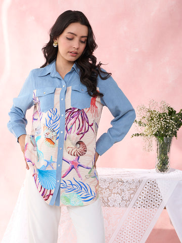 SHELL PEACH DOVE SHIRT