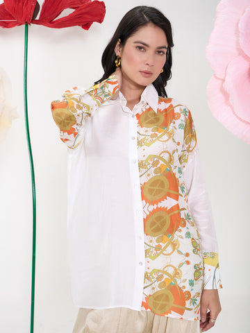 ORANGE CASA BLANCA SHIRT