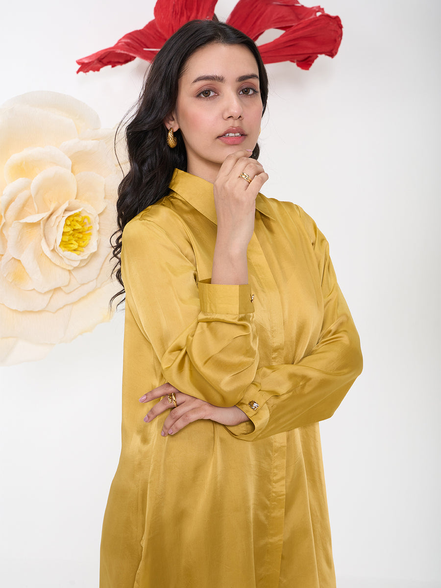 MUSTARD HIKE CRYSTALLINE SHIRT