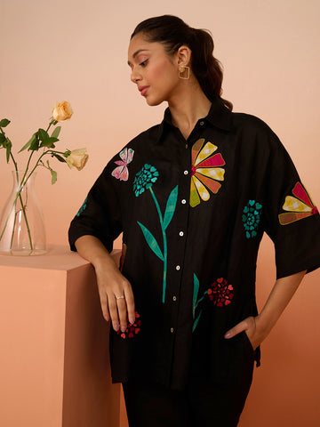 BLACK ZURIE PETRA SHIRT