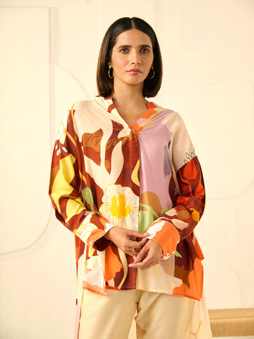 BROWN BREEZE ROOH SHIRT
