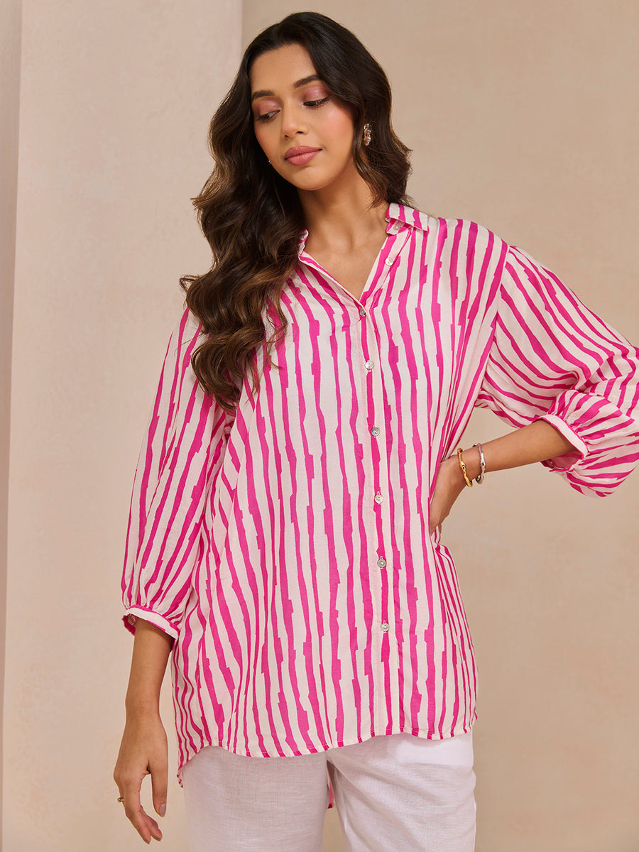 PINK VEIN JAWA SHIRT