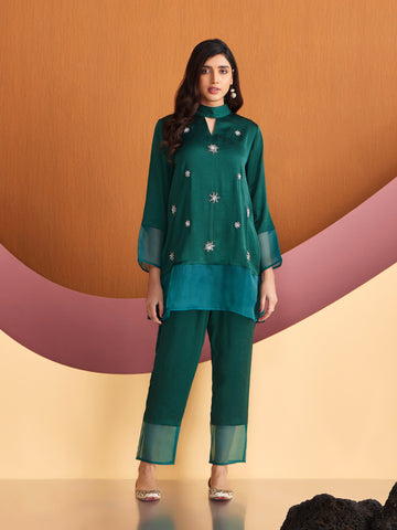 EMERALD GREEN DUAL SHIRT