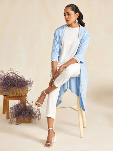 POWDER BLUE OVERALL SHRUG