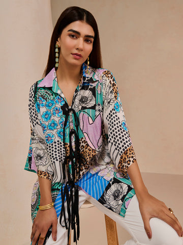 BLUE CALISTA ELAN SHIRT