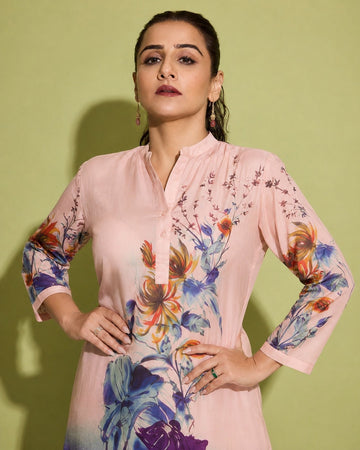 PINK MARINA GATHER TUNIC