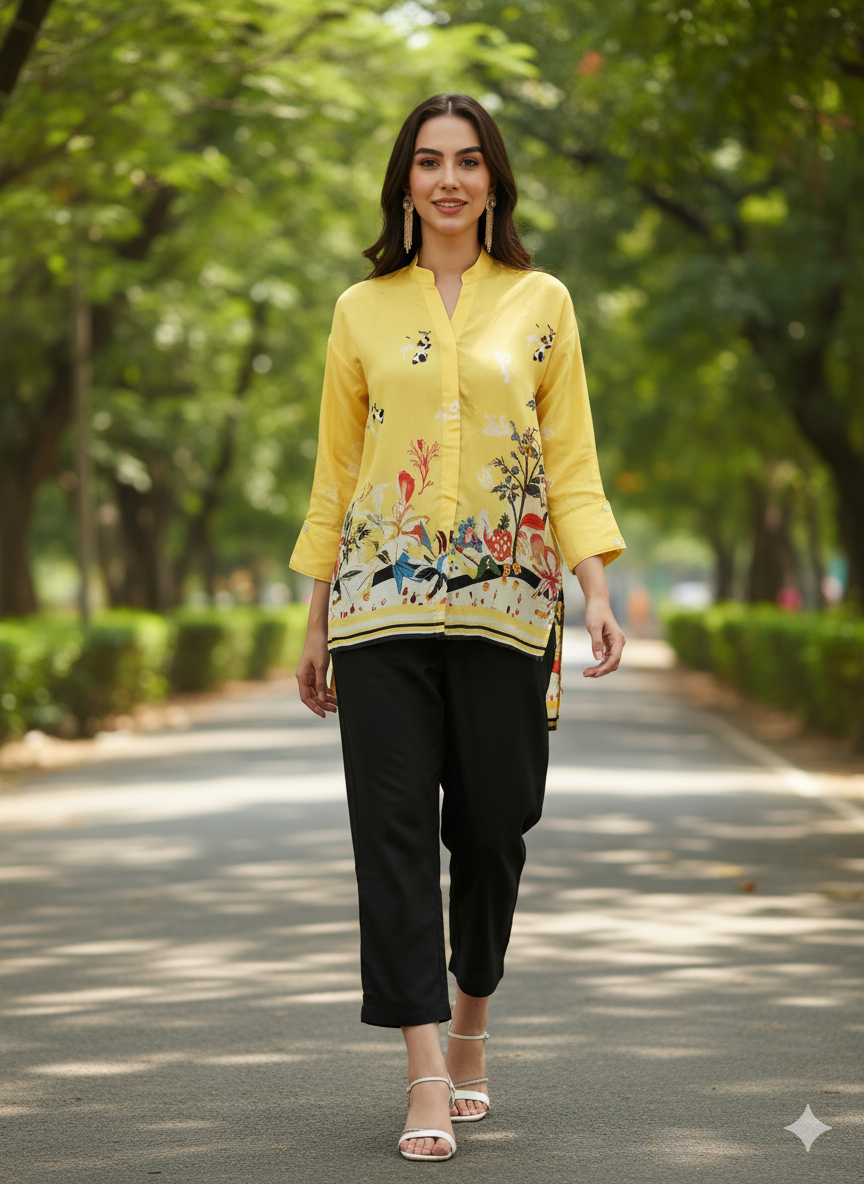 YELLOW PLUTO BREEZE SHIRT