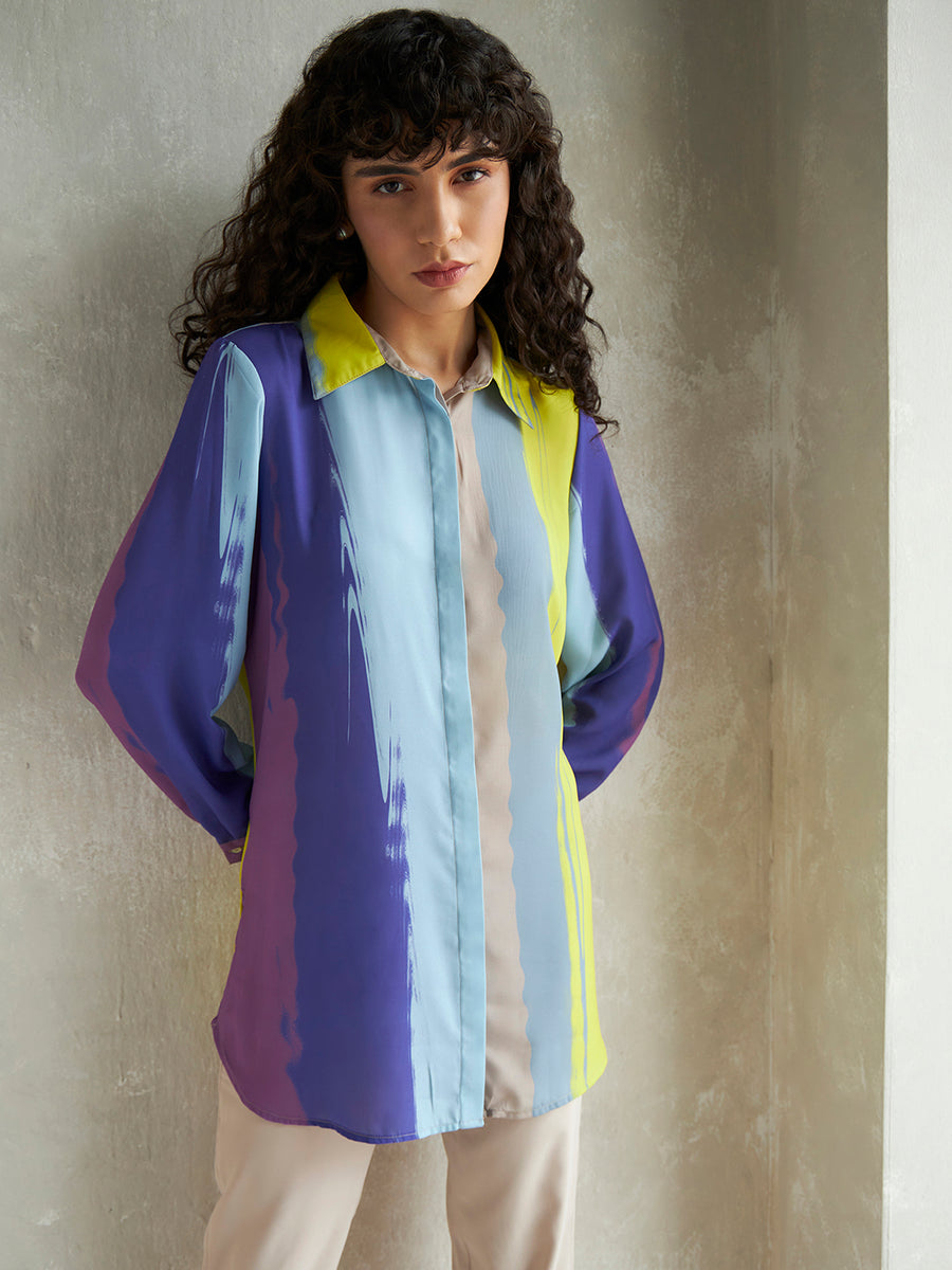 BLUE BRIGADE CRYSTALLINE SHIRT