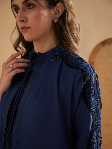 NAVY PARTY ALEXA TOP