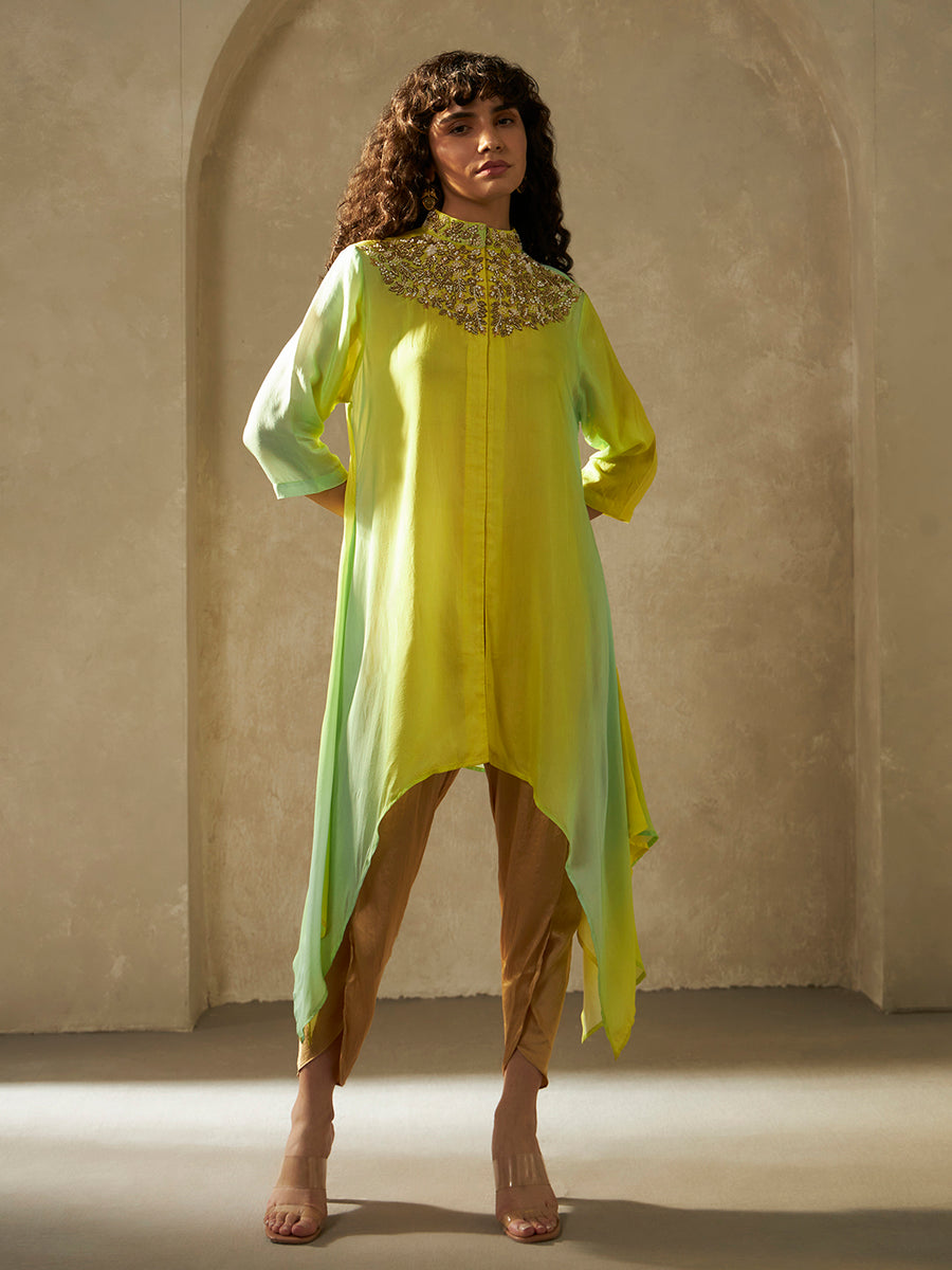 MINT GREEN OMBRE NAVYA TUNIC