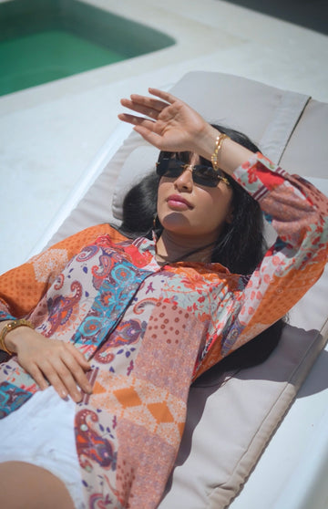 ORANGE VINCI CLASH SHIRT