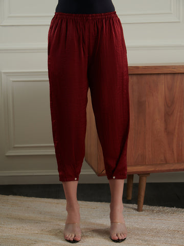 Wine Anklet Pant