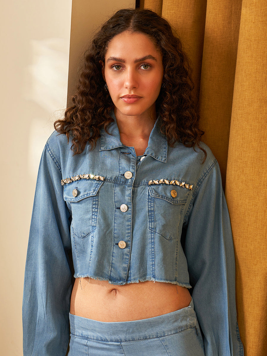 DENIM BLUE HYDRA JACKET
