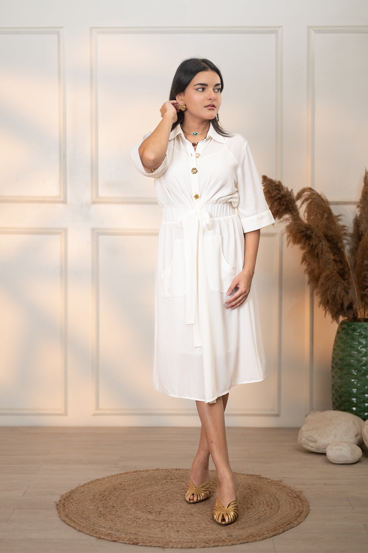 Buy OFF WHITE LEXINGTON DRESS Online