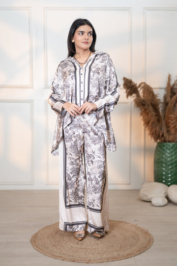 BEIGE ASIAN COUNTRYSIDE ZIYA TOP