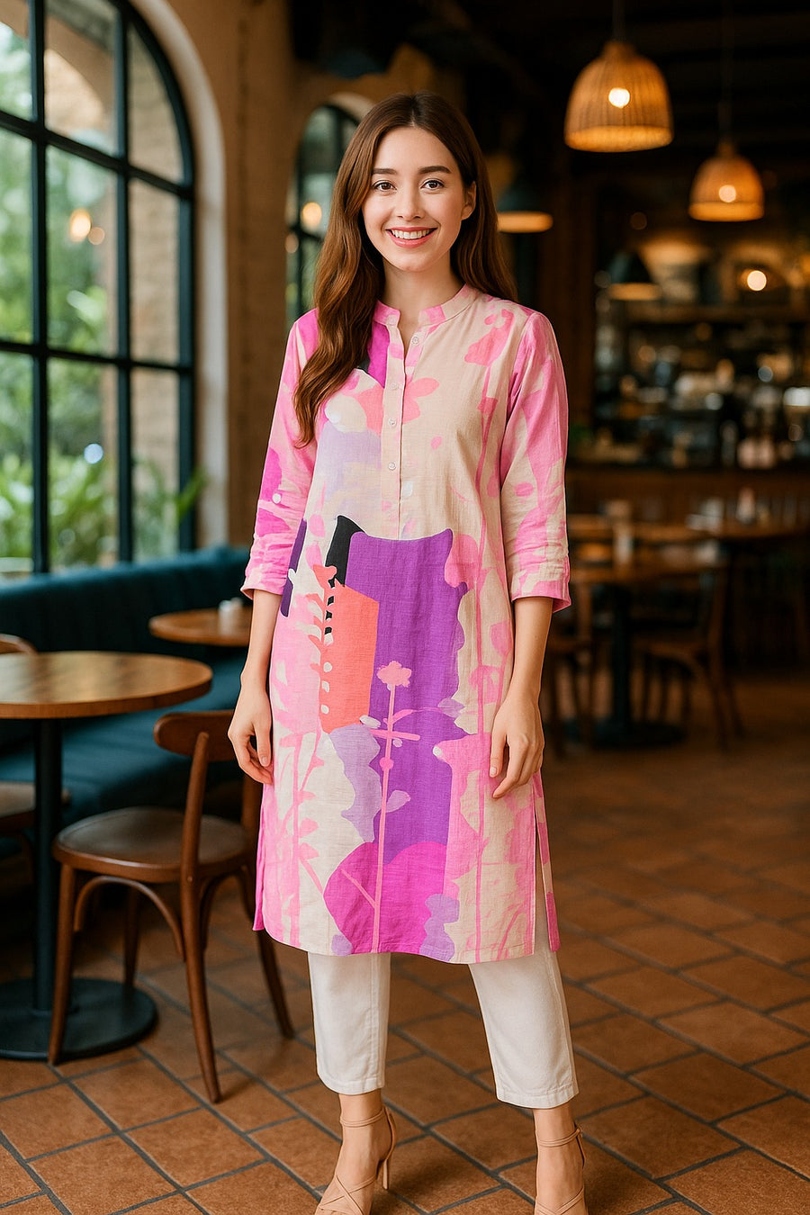 PINK KANAS TUNIC