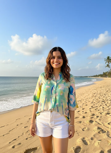 GREEN KYLIE SYETA SHIRT