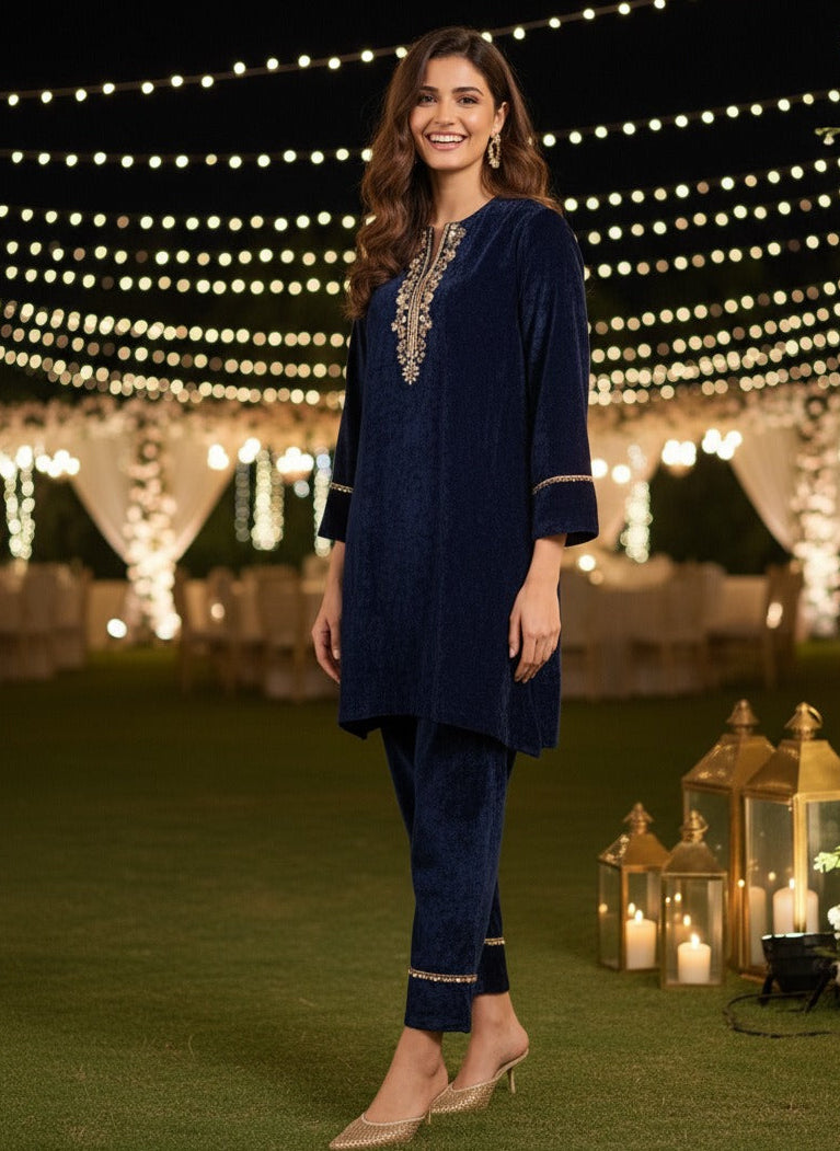 NAVY RADICAL TUNIC