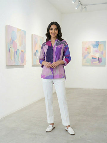 PURPLE SAHARA BREEZE SHIRT