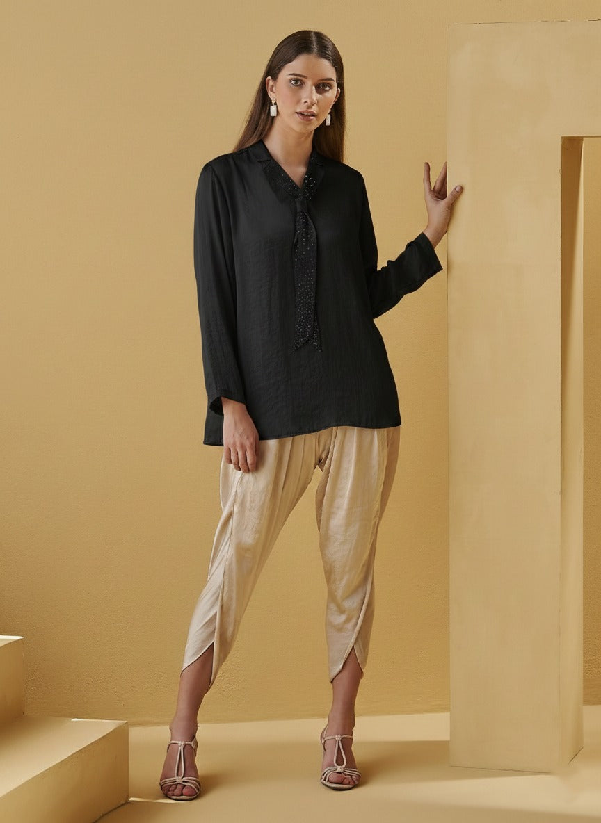 BLACK TIDY TOP