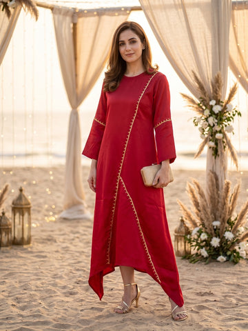 RED TRES DRESS