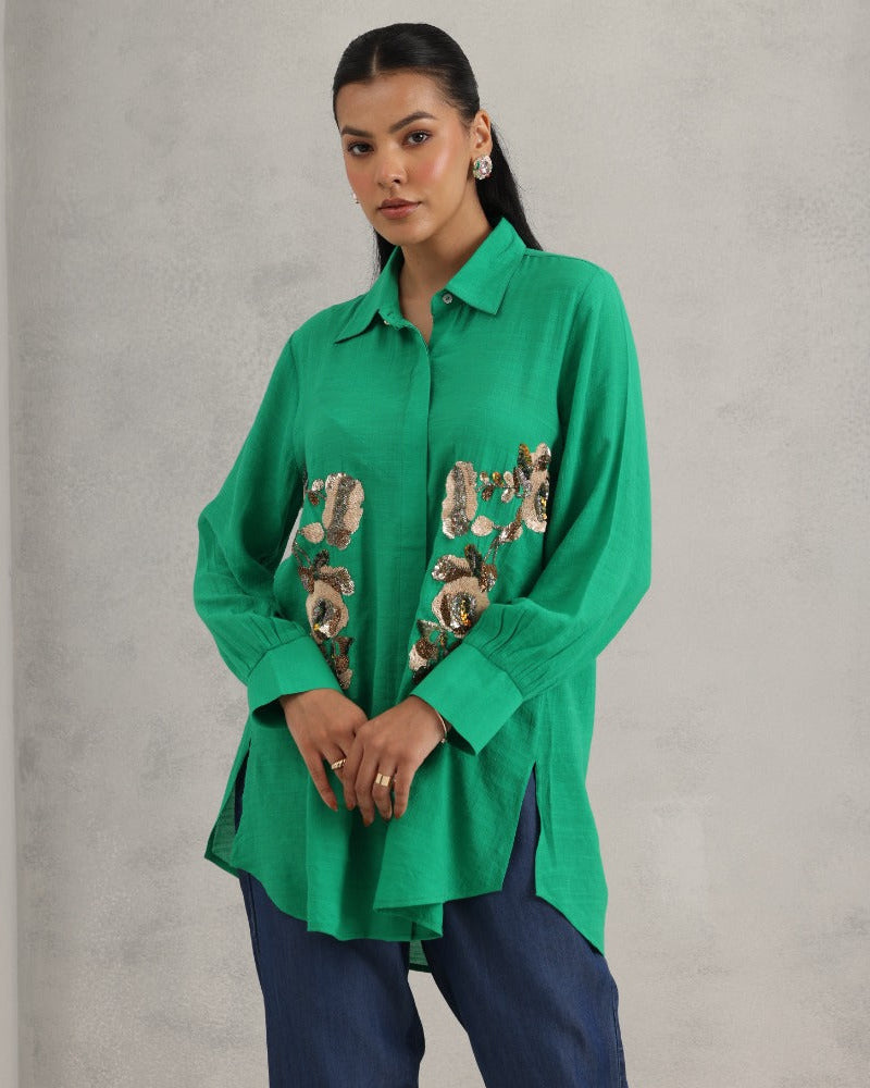 GREEN LANCER SHIRT