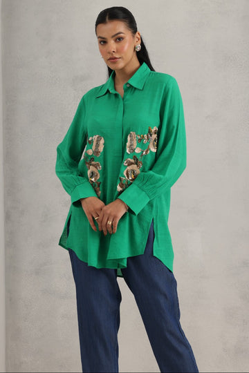 GREEN LANCER SHIRT