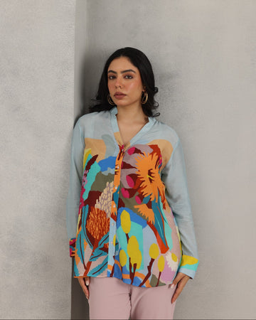 BLUE SAMAYA SHIRT