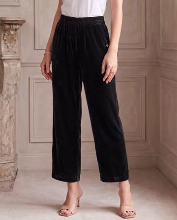 VELVET BLACK TAKA PANTS