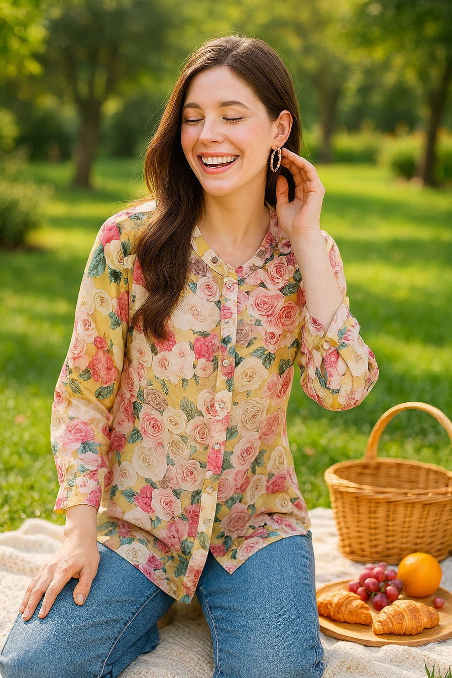 MUSTARD IVY BUTTON DOWN SHIRT