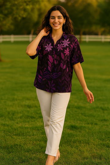 PURPLE CATHY NOVA SHIRT