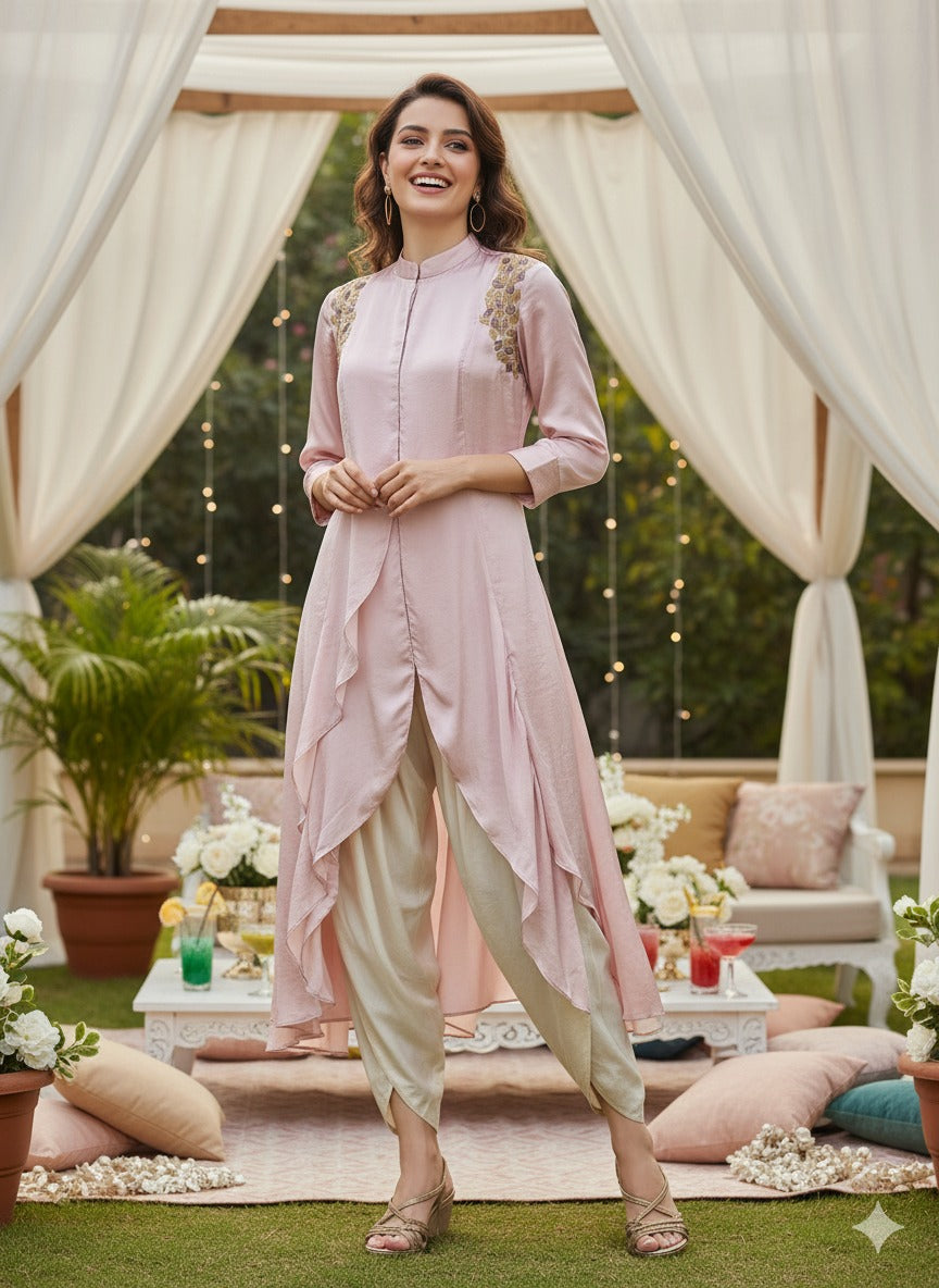 BLUSH TRAPEZIO TUNIC