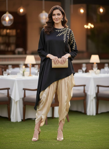 Black Sh Beaded Cape