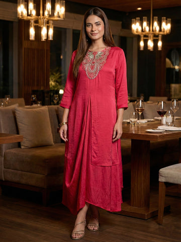 ROUGE PINK MARTY DRESS