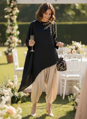 Black Sh Beaded Cape