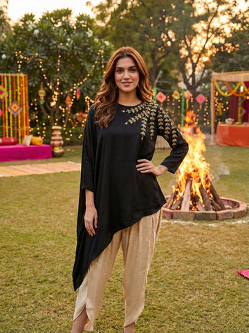 Black Sh Beaded Cape