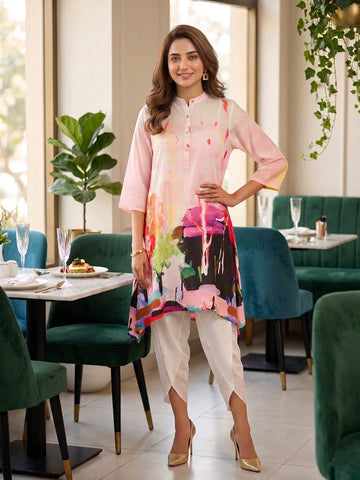 SAAD PINK KAFTAN