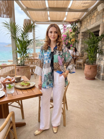 BLUE CALISTA ELAN SHIRT