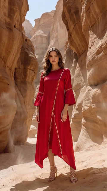RED TRES DRESS
