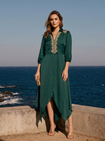 EMERALD TIGNI DRESS