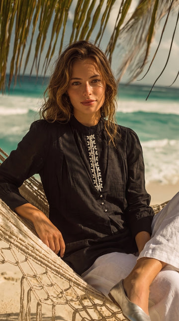BLACK SCALE SHIRT