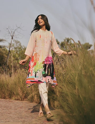 SAAD PINK KAFTAN