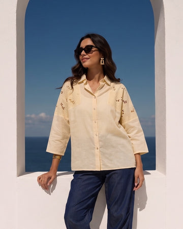 BUTTER YELLOW VERTEX SHIRT
