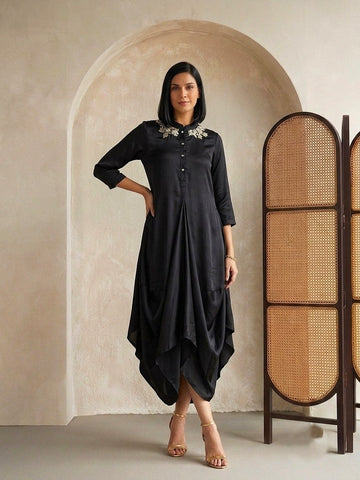 BLACK EMILY LONG DRESS