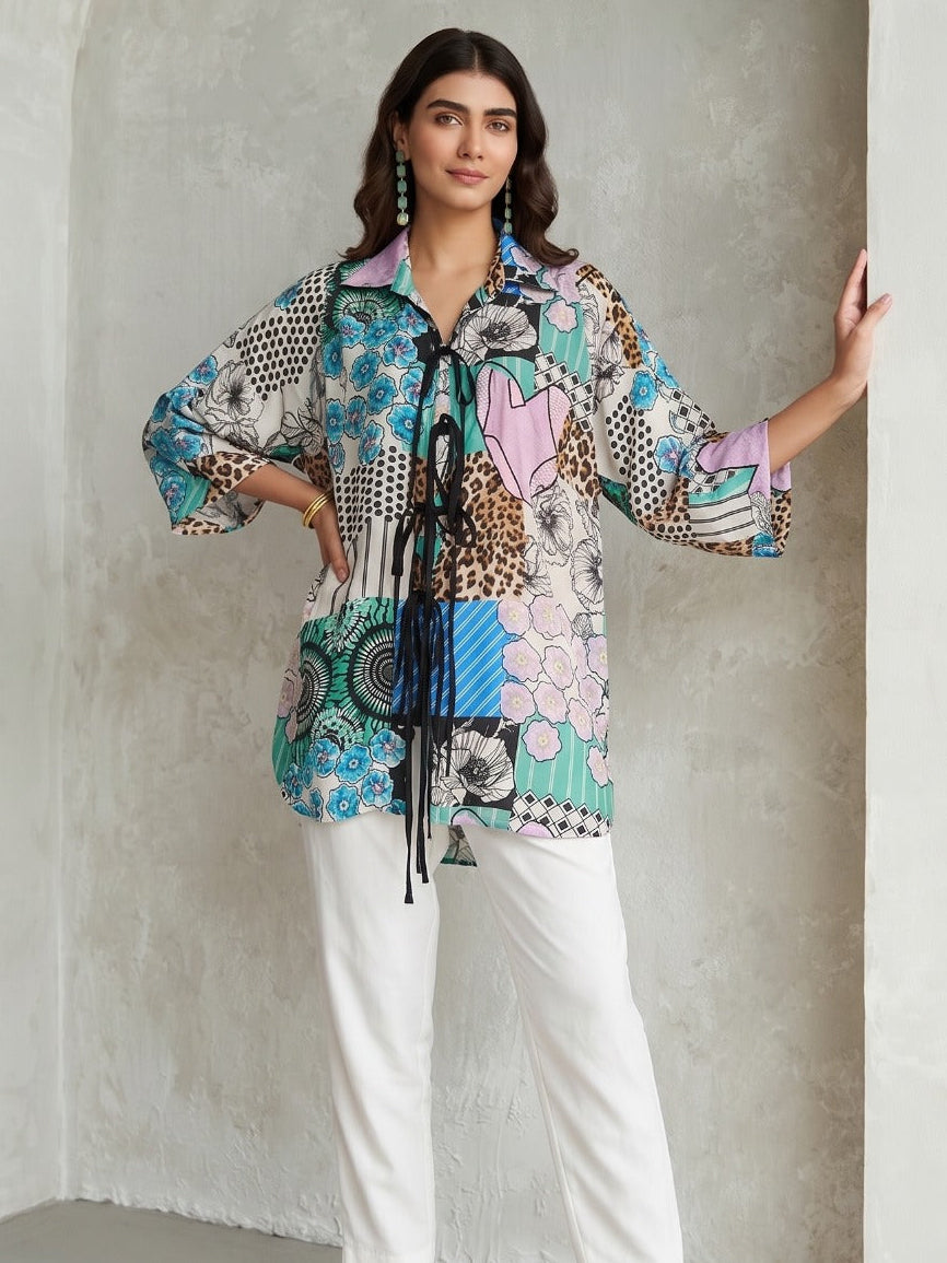 BLUE CALISTA ELAN SHIRT