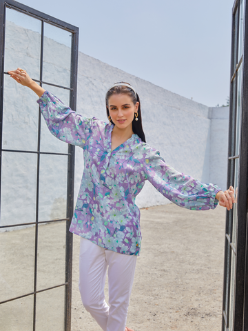 LILAC WINKLE INDUS SHIRT