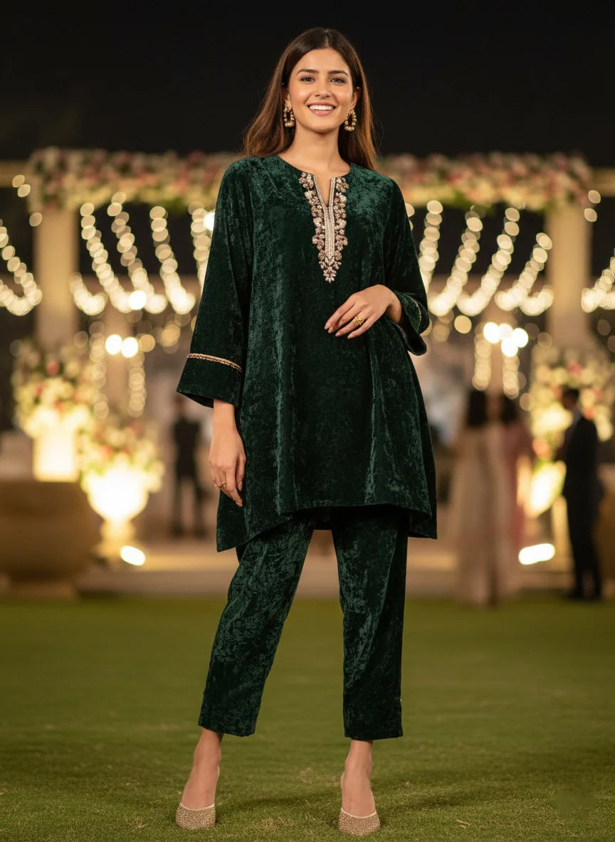 EMERALD GREEN RADICAL TUNIC